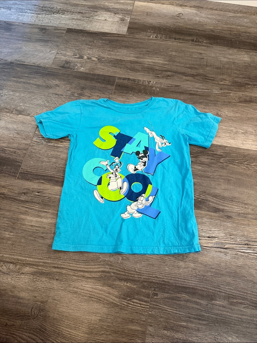 Disney Bright Turquoise 'Stay Cool' Mickey Graphic Tee